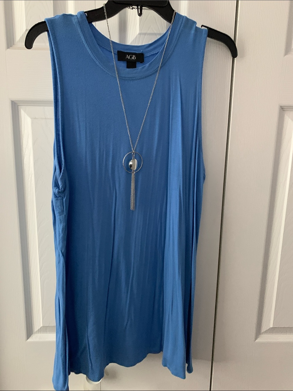 AGB Sky Blue Tank with Scoop Neck